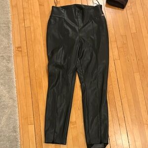 DKNY Black Leather Pants